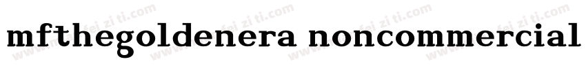 mfthegoldenera noncommercial light字体转换